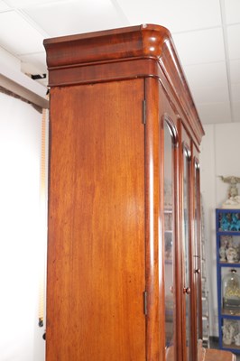 Lot 1504 - A 19TH CENTURY MAHOGANY LIBRARY BOOKCASE