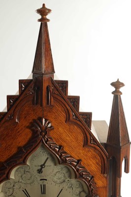 Lot 1363 - SIR JOHN BENNETT, LONDON. A MID 19TH CENTURY TRIPLE FUSEE QUARTER CHIMING BRACKET CLOCK