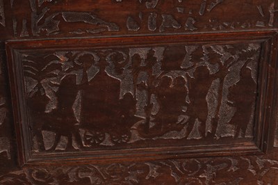 Lot 1498 - A 16TH CENTURY VENETIAN CEDAR WOOD CASSONE