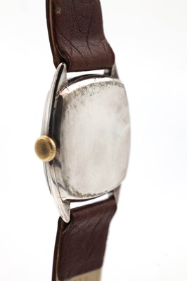 Lot 480 - A 1930S SILVER ROLEX 'UNICORN' CUSHION-CASE WRISTWATCH