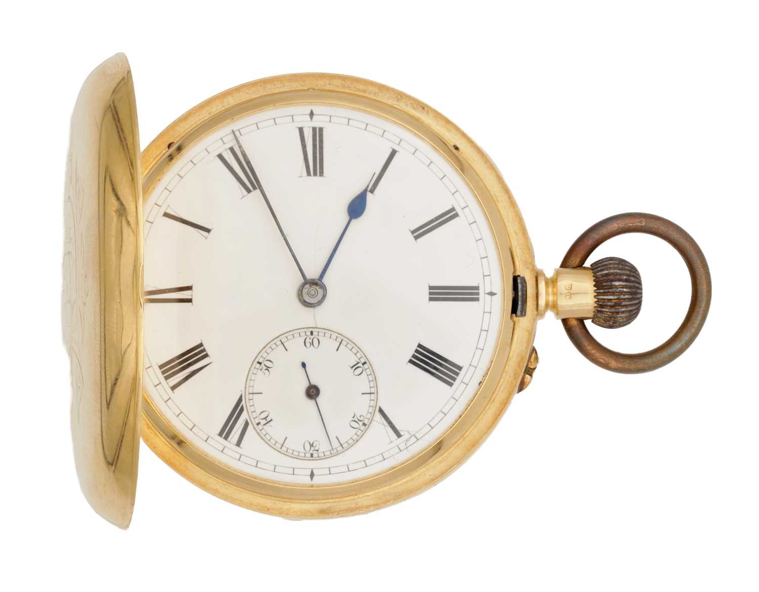 Lot 429 - A LATE 19TH CENTURY 18CT GOLD FULL HUNTER POCKET WATCH