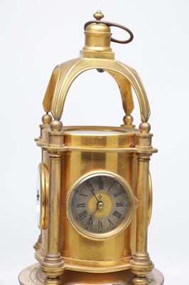 Lot 1352 - GUILMET, PARIS. A 19TH CENTURY FRENCH GILT AND SILVERED BRONZE INDUSTRIAL AUTOMATON LIGHTHOUSE CLOCK