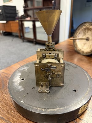 Lot 1352 - GUILMET, PARIS. A 19TH CENTURY FRENCH GILT AND SILVERED BRONZE INDUSTRIAL AUTOMATON LIGHTHOUSE CLOCK