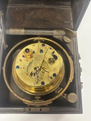 Lot 76 - JOHN FRANCIS WOODS, LONDON. A LATE 19TH CENTURY TWO-DAY MARINE CHRONOMETER