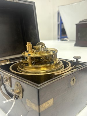 Lot 76 - JOHN FRANCIS WOODS, LONDON. A LATE 19TH CENTURY TWO-DAY MARINE CHRONOMETER