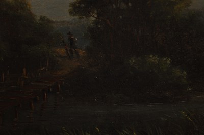 Lot 900 - HORATIO MCCULLOCH (SCOTTISH, 1806-1867) A 19TH CENTURY OIL ON CANVAS MOUNTAINOUS LANDSCAPE