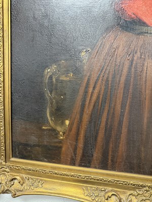 Lot 862 - ALEXIS VOLLON (PARIS 1865-1945) A LATE 19TH CENTURY FRENCH OIL ON CANVAS PORTRAIT OF A YOUNG GIRL "VINCENETTE"