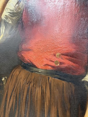 Lot 862 - ALEXIS VOLLON (PARIS 1865-1945) A LATE 19TH CENTURY FRENCH OIL ON CANVAS PORTRAIT OF A YOUNG GIRL "VINCENETTE"
