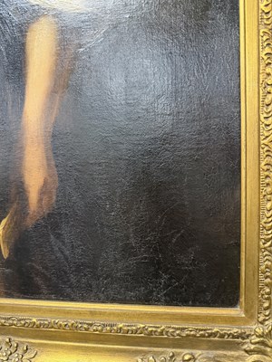 Lot 862 - ALEXIS VOLLON (PARIS 1865-1945) A LATE 19TH CENTURY FRENCH OIL ON CANVAS PORTRAIT OF A YOUNG GIRL "VINCENETTE"