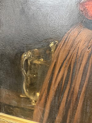 Lot 862 - ALEXIS VOLLON (PARIS 1865-1945) A LATE 19TH CENTURY FRENCH OIL ON CANVAS PORTRAIT OF A YOUNG GIRL "VINCENETTE"