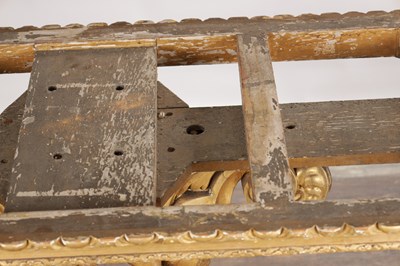 Lot 1571 - A GOOD 19TH CENTURY CARVED GILTWOOD CONSOLE TABLE