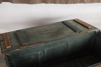 Lot 1522 - A 17TH CENTURY OAK MARRIAGE COFFER