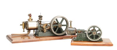 Lot 987 - TWO STUART NO 9 TYPE MODEL STEAM ENGINES