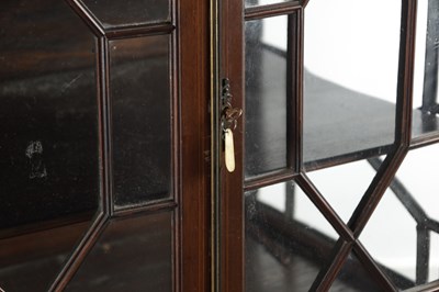 Lot 1550 - AN UNUSUAL GEORGE III MAHOGANY COLLECTORS' CABINET OF SMALL SIZE