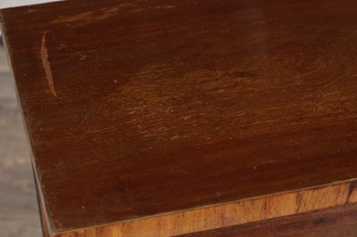 Lot 1485 - A PAIR OF GEORGE III MAHOGANY CONSOLE TABLES