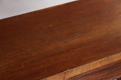 Lot 1485 - A PAIR OF GEORGE III MAHOGANY CONSOLE TABLES