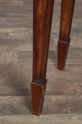 Lot 1485 - A PAIR OF GEORGE III MAHOGANY CONSOLE TABLES