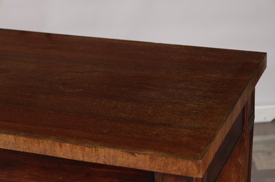 Lot 1485 - A PAIR OF GEORGE III MAHOGANY CONSOLE TABLES