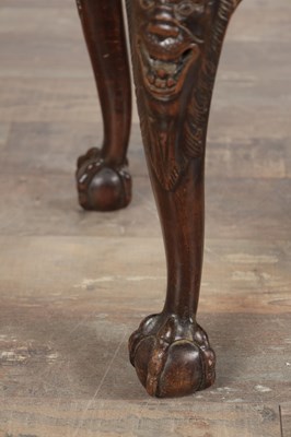 Lot 1565 - A GEORGE III IRISH MAHOGANY DRESSING STOOL