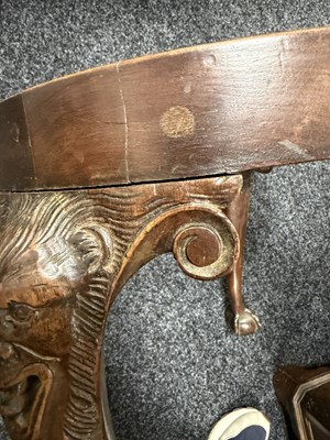 Lot 1565 - A GEORGE III IRISH MAHOGANY DRESSING STOOL