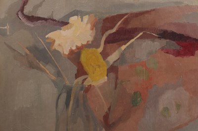 Lot 977 - MARGARET FIRTH (BRITISH 1898-1991) AN OIL ON BOARD STILL LIFE