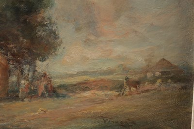 Lot 902 - SIR JAMES LAWTON WINGATE (SCOTTISH 1846-1924) A LATE 19TH CENTURY OIL ON CANVAS LANDSCAPE