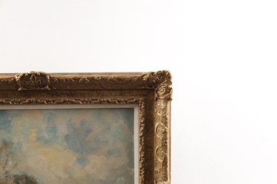Lot 902 - SIR JAMES LAWTON WINGATE (SCOTTISH 1846-1924) A LATE 19TH CENTURY OIL ON CANVAS LANDSCAPE