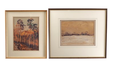 Lot 899 - FRED LAWSON (BRITISH, 1888-1968) A PAIR OF EARLY 20TH CENTURY WATERCOLOURS