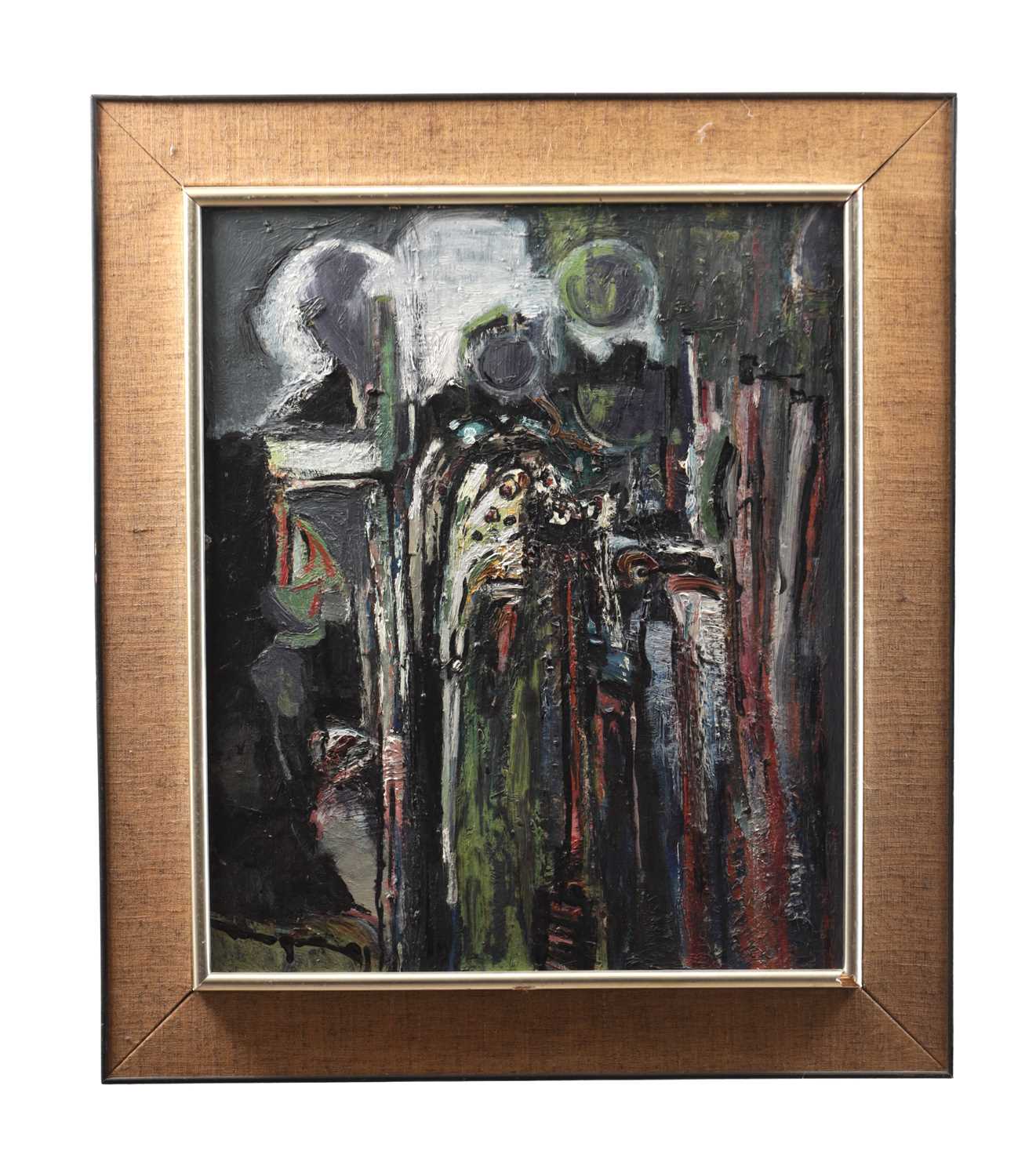 Lot 875 - DAVID BARKER A MID 20TH CENTURY OIL ON BOARD
