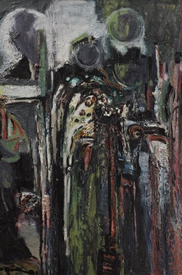Lot 875 - DAVID BARKER A MID 20TH CENTURY OIL ON BOARD