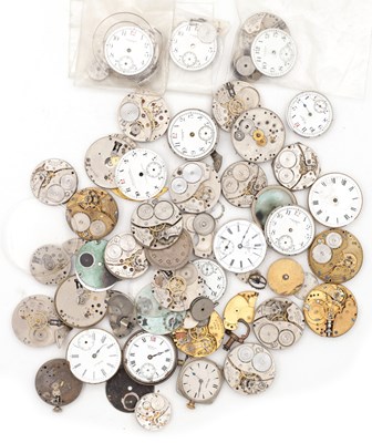 Lot 515 - A COLLECTION OF AMERICAN WATCH MOVEMENTS AND PARTS