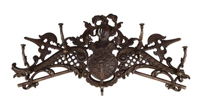Lot 1013 - A LATE 19TH CENTURY VICTORIAN CAST IRON HAT AND COAT RACK