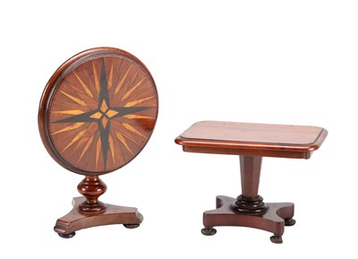 Lot 998 - TWO 19TH CENTURY MINIATURE MAHOGANY TABLES