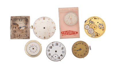 Lot 498 - A COLLECTION OF SEVEN WATCH MOVEMENTS