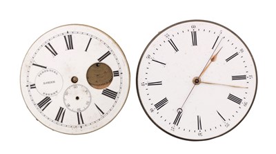 Lot 452 - TWO SWISS POCKET WATCH MOVEMENTS