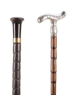 Lot 1431 - TWO 19TH CENTURY WALKING STICKS