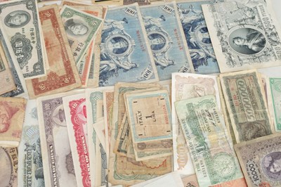 Lot 161 - A COLLECTION OF WORLD BANKNOTES AND EMERGENCY ISSUE NOTES