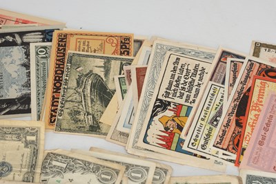 Lot 161 - A COLLECTION OF WORLD BANKNOTES AND EMERGENCY ISSUE NOTES