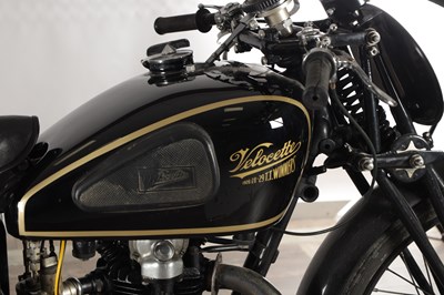 Lot A 1934 VELOCETTE KSS 350CC MOTORCYCLE