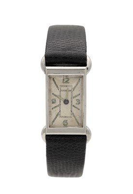 Lot 400 - A GENTLEMAN'S 1930'S STEEL JAEGER-LECOULTRE DUOPLAN WRIST WATCH