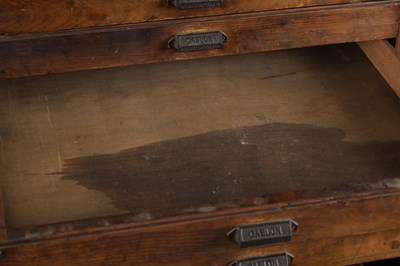 Lot 1582 - AN EARLY 20TH CENTURY OAK FILING CABINET BY H. W. CASLON