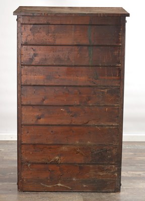 Lot 1582 - AN EARLY 20TH CENTURY OAK FILING CABINET BY H. W. CASLON