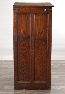 Lot 1582 - AN EARLY 20TH CENTURY OAK FILING CABINET BY H. W. CASLON