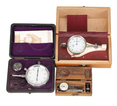 Lot 1348 - A COLLECTION OF THREE CASED PRECISION INSTRUMENTS