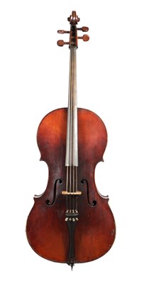 Lot 1461 - AN ANTIQUE CELLO
