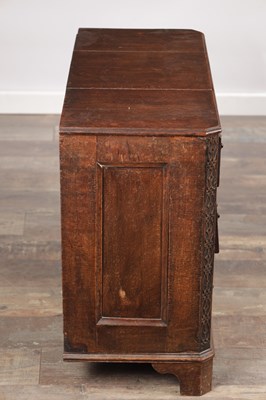 Lot 1556 - A MINIATURE GEORGE III MAHOGANY KNEEHOLE DESK
