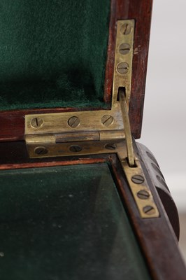 Lot 1590 - AN EDWARDIAN ADAM STYLE MAHOGANY CUTLERY CABINET ON STAND