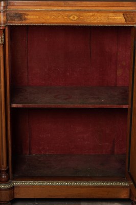 Lot 1574 - A VICTORIAN BURR WALNUT, MARQUETRY AND ORMOLU MOUNTED CREDENZA