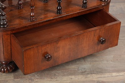 Lot 1532 - A VICTORIAN ROSEWOOD CANTERBURY