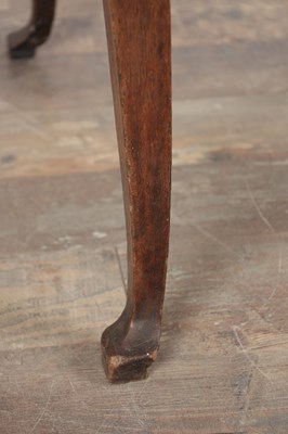 Lot 1567 - AN 18TH CENTURY SOLID YEW-WOOD LOWBOY